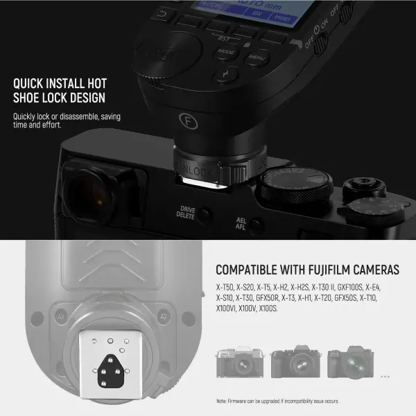 NEEWER QPRO-F Fujifilm Uyumlu TTL Kablosuz Flaş Tetikleyici