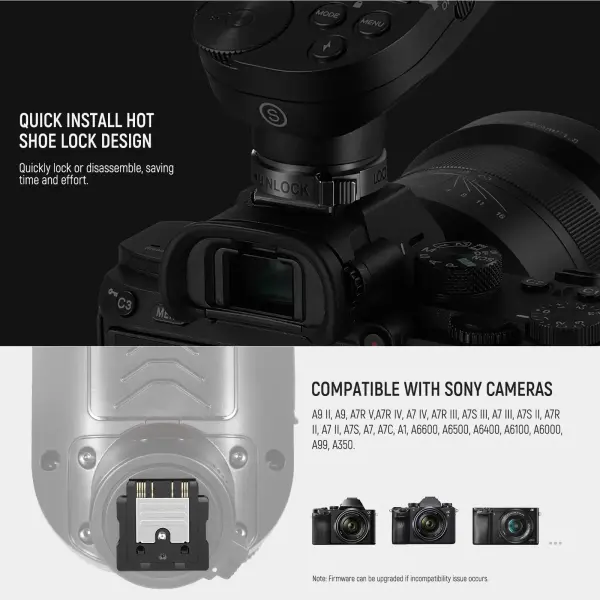 NEEWER QPRO-S Sony Uyumlu TTL Kablosuz Flaş Tetikleyici