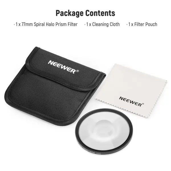 Neewer 82mm Spiral Halo Camera Lens Filter Sinematik Özel Efekt Filtresi