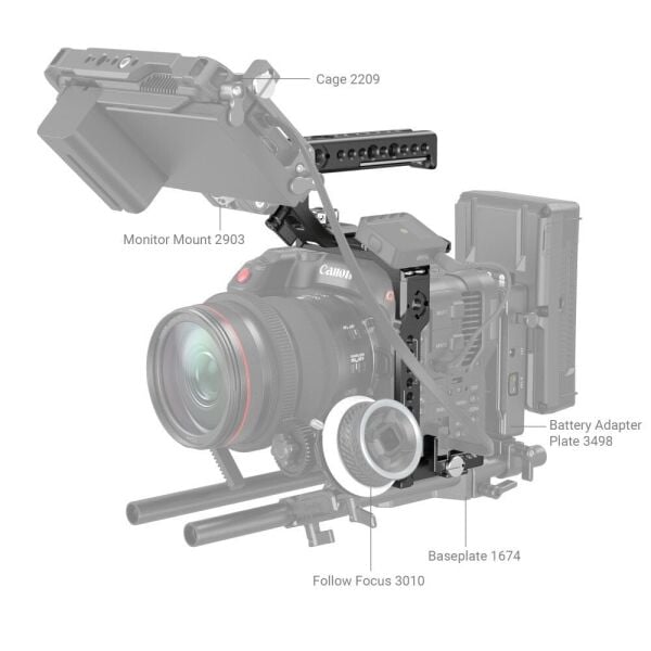 SmallRig 3899 Canon EOS C70 için El Kiti (2.EL üründür)