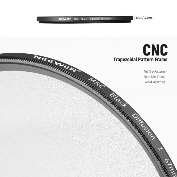 Neewer 82mm 1/2 Black Diffusion Sinematik Efekt Filtresi