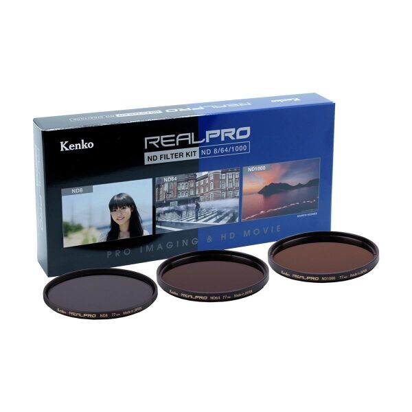 Kenko 62mm Real Pro ND Filtre Seti (ND8, ND64, ND1000)