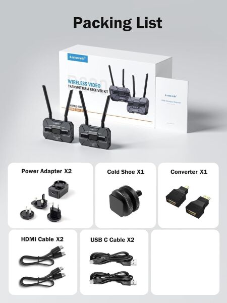 Lemorele R200 1080 HDMI Kablosuz Görüntü Aktarım Cıhaz