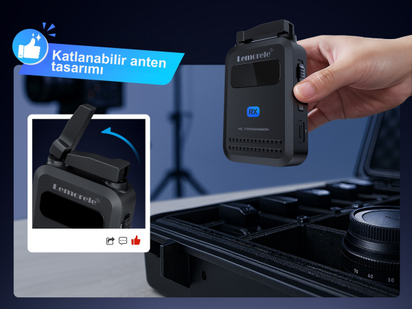Lemorele R5000 1080 HDMI Kablosuz Görüntü Aktarım Cıhazı