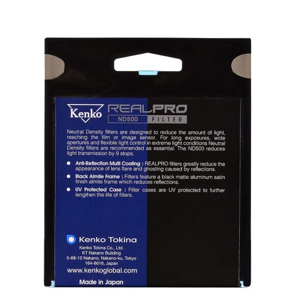 Kenko 82mm Real Pro MC ND500 Filtre