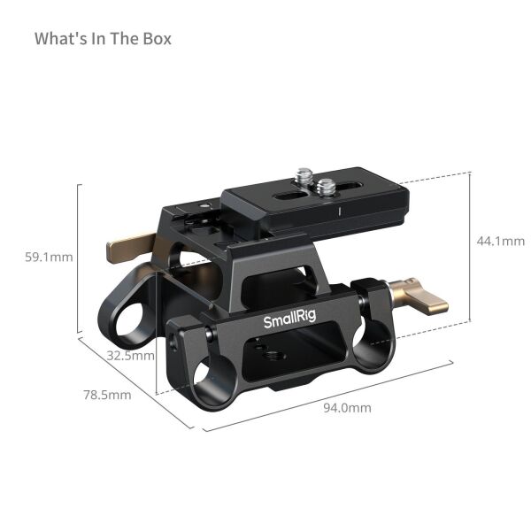 SmallRig 5365 Arca Tipi Montaj 15mm Ray Taban Plakası