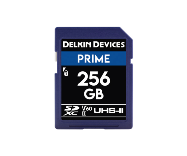 Delkin 256GB SD UHS-II 1900X V60 Prime Hafıza Kartı (Okuma:280 - Yazma:150)