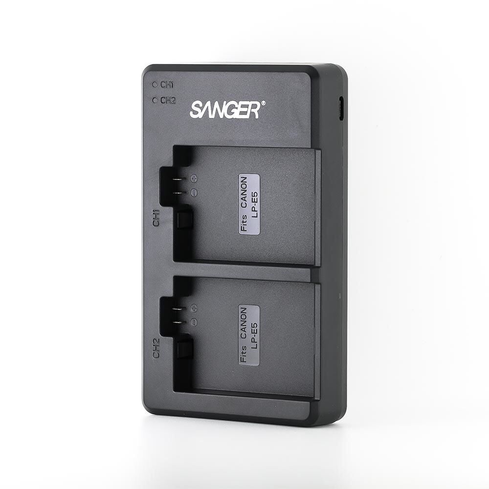 Sanger LP-E5 Canon İkili USB Şarj Aleti