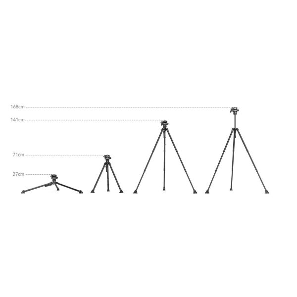 SmallRig 4259 X Potato JET TRIBEX Hidrolik Karbon Fiber Tripod Seti