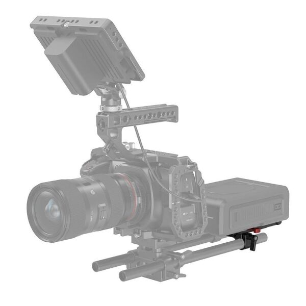 SmallRig 3016 V Montajlı Akü Plakası Çift 15mm Çubuk Kelepçesi