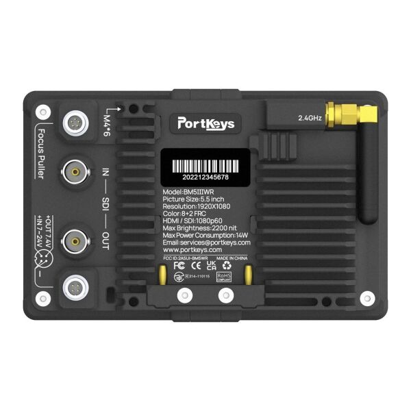 Portkeys BM5 III WR 5,5'' Kamera Kontrollü HDMI Dokunmatik Ekranlı Monitör