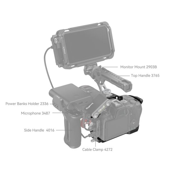SmallRig 4161 Black Mamba Canon EOS R6 Mark II / R6 Mark III için Kafes