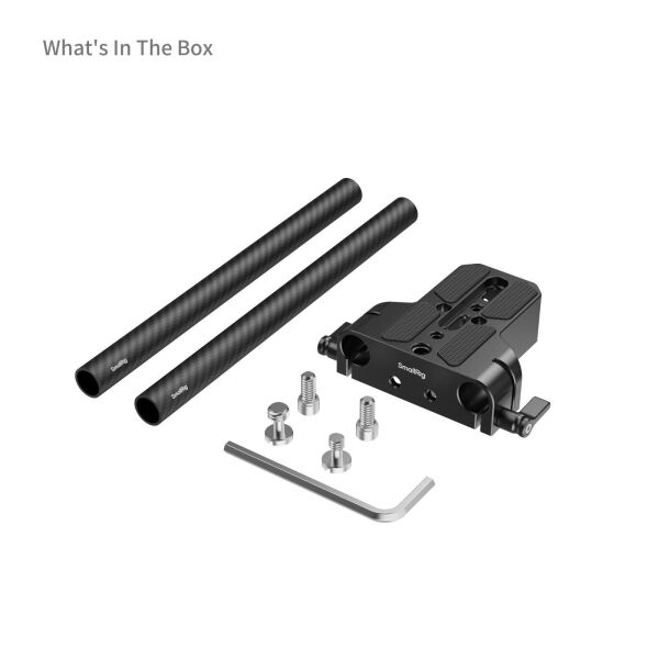 SmallRig 5609 Çift 15mm Olta Kelepçeli Alt Montaj Plakası