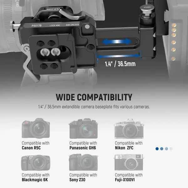 Neewer PS017B Profesyonel V-Mount Batarya Plakası