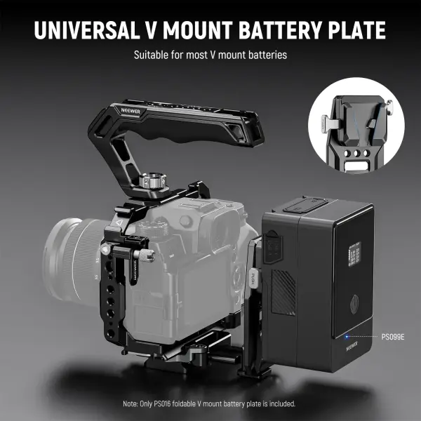 Neewer PS016 NATO Raylı Profesyonel V-Mount Batarya Plakası