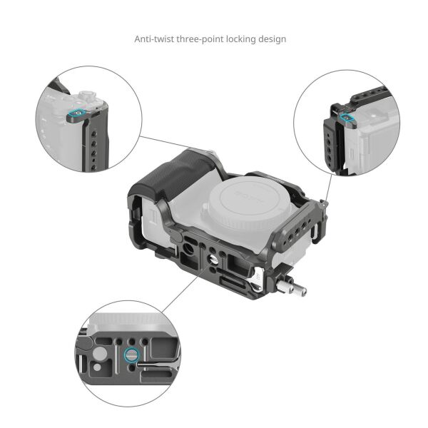 SmallRig 4949 Sony ZV-E10 II  için  HawkLock Hızlı Çıkarma Kafes Kiti