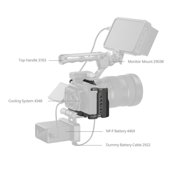 SmallRig 4949 Sony ZV-E10 II  için  HawkLock Hızlı Çıkarma Kafes Kiti