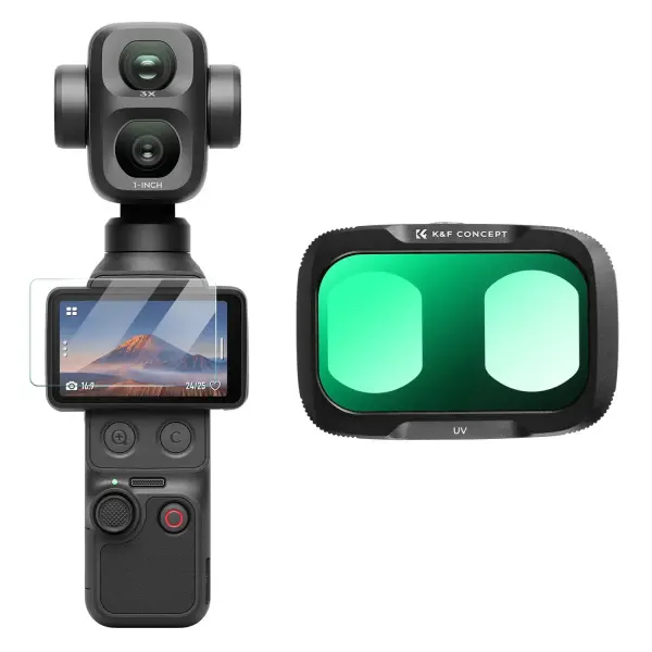 K&F Concept DJI Osmo Pocket 4P İçin UV Filtre (Plastik)