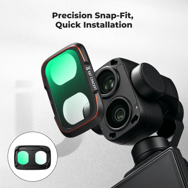 K&F Concept DJI Osmo Pocket 4P İçin UV Filtre (Metal)