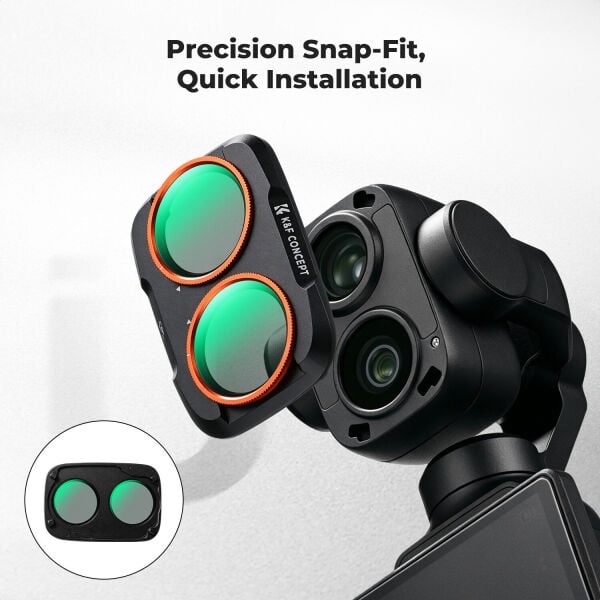 K&F Concept DJI Osmo Pocket 4P İçin Polarize (CPL) Filtre (Metal)