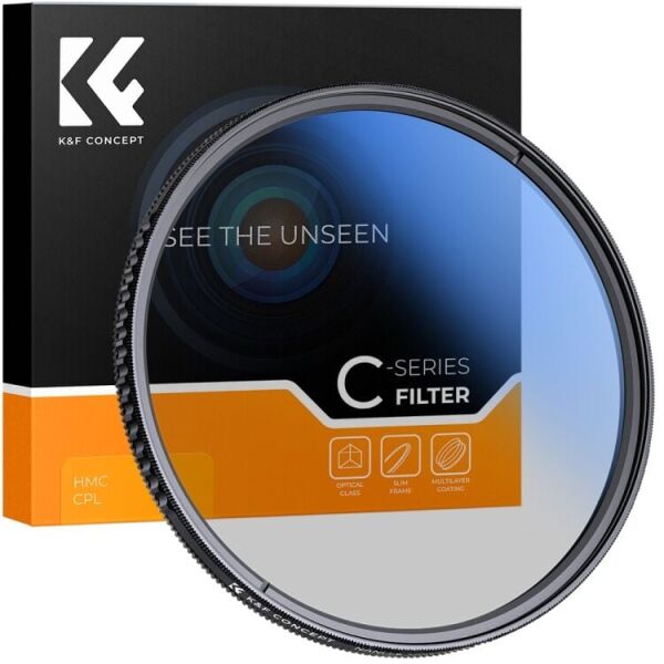 K&F Concept NANO-C Serisi 82mm HMC-CPL Filtre Slim