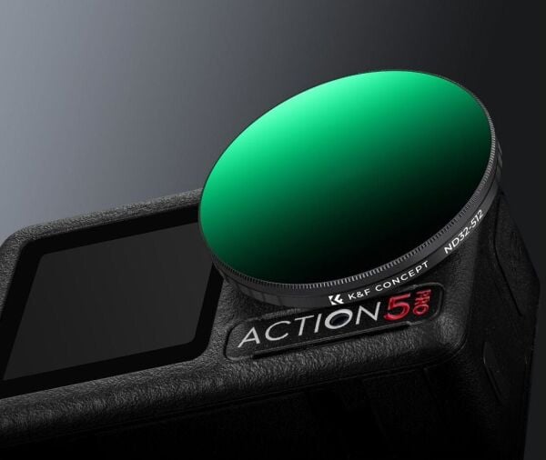 K&F NANO-X ND2-32 DJI Osmo Action 5/4/3 ile Uyumlu Değişken Filtre