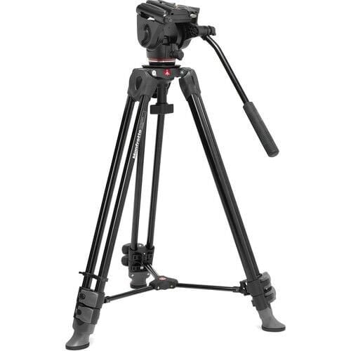 Manfrotto MVK500XAM Video Tripod Kiti Çantalı (Yeni 500X Başlık İle)Twin Leg Alu Video System