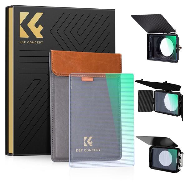 K&F NANO-X Mavi Çizgi 4x5.65 Filtre Tilta ve SmallRig ve Diğer Matbox ile Uyumlu 4mm HD Optik Cam