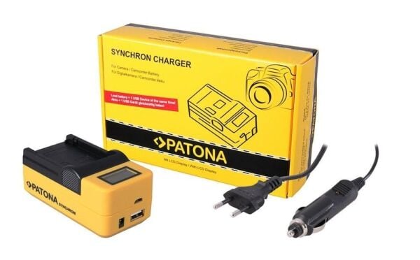 Patona 4676 Standart Seri Synchron Usb Şarj Aleti Canon Lpe-17 With Lcd
