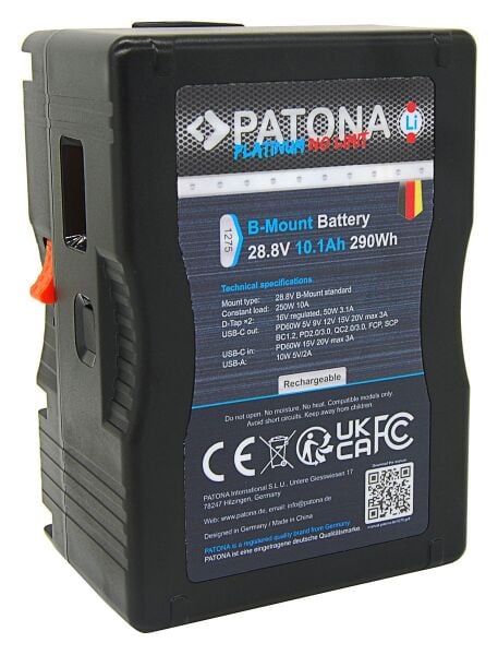 Patona 1275 Platinum B-Mount 290Wh