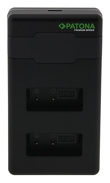 Patona 161939 Premium Twin Performans Pd Şarj Aleti Canon Lp-E17 İncl. Usb-C Cable