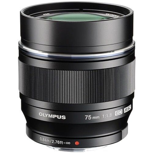 Olympus M.Zuiko 75mm 1.8  Black Objektif  V311040Bw000