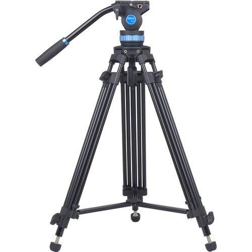Sirui SH-15 60mm Akışkan (Fluid) Kafa Alüminyum Video Tripod Kit – 8–12 kg Taşıma Kapasitesi