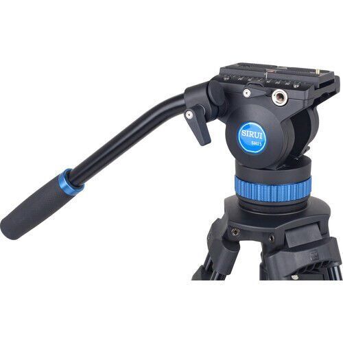 Sirui SH-15 60 mm Akışkan (Fluid) Kafa Alüminyum Video Tripod Kit – 8–12 kg Taşıma Kapasitesi