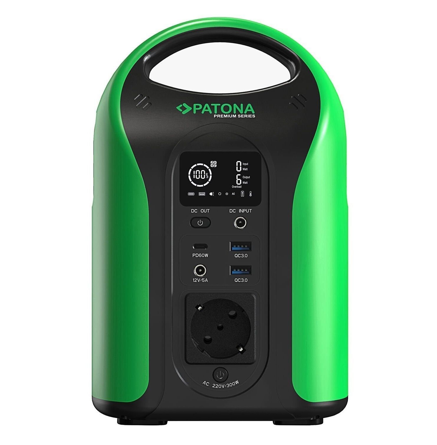 Patona 9990 Premium Taşınabilir Güç İstasyonu 300 / 300W 283Wh USB5V/3A DC12V/5A AC220V