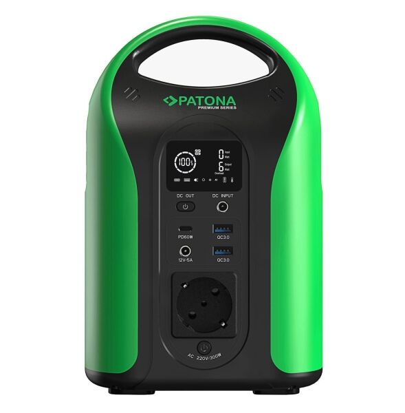 Patona 9990 Premium Taşınabilir Güç İstasyonu 300 / 300W 283Wh USB5V/3A DC12V/5A AC220V