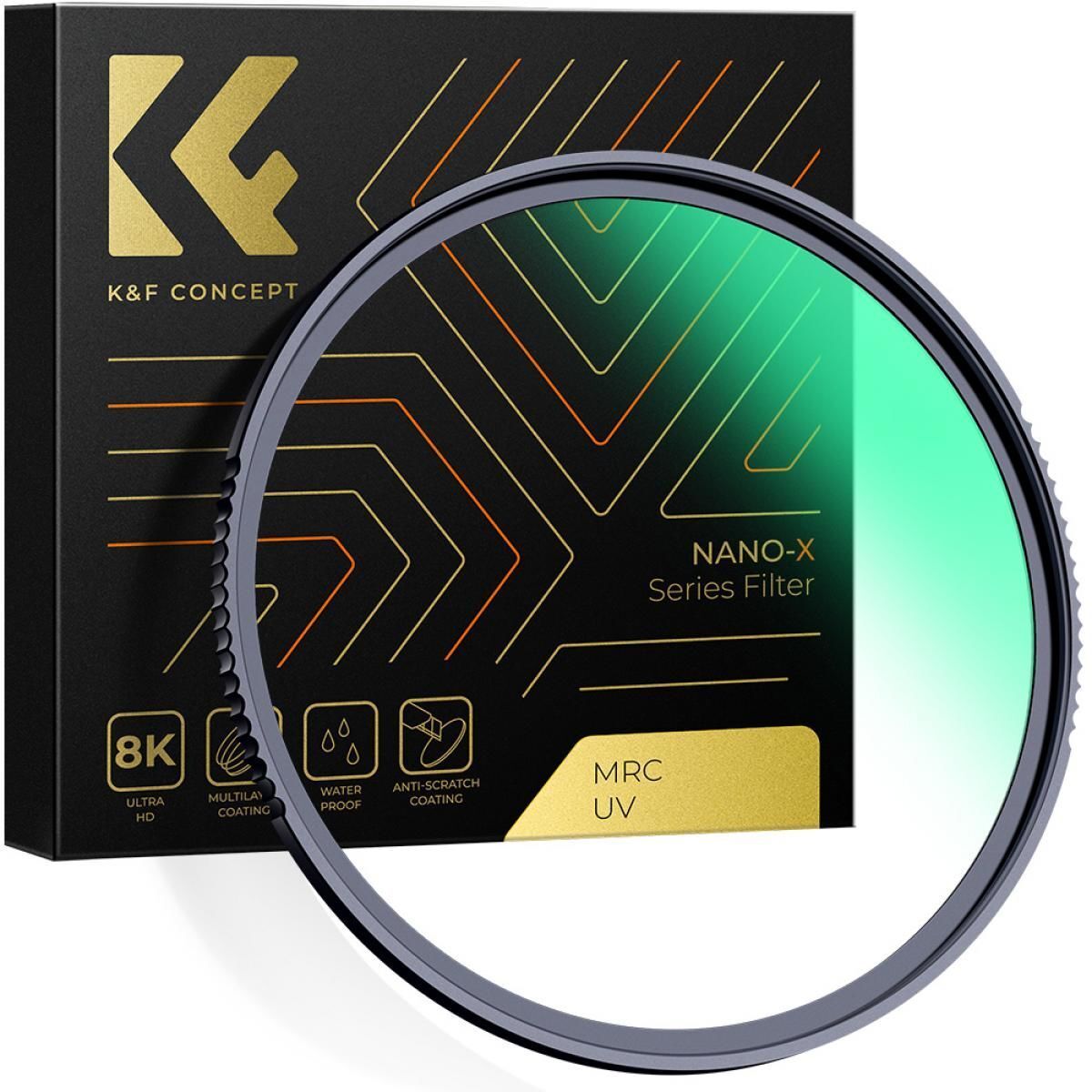 K&F Concept 67mm NANO-X MCR MC-UV 28 Çok Katmanlı Kaplamaya sahip Koruma Filtresi 8K Ultra HD