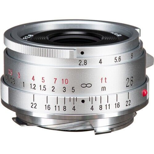 Voigtländer Color-Skopar 28mm F2.8 Aspherical Type II Leica M Mount Lens (Gümüş)