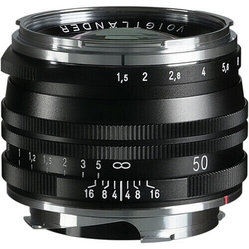 Voigtländer Nokton 50mm F1.5 Aspherical II MC VL VM Leica M Mount Lens (Siyah)
