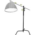 GVM C320 320cm C-Stand & Grip Arm Kit(130cm) (Siyah)