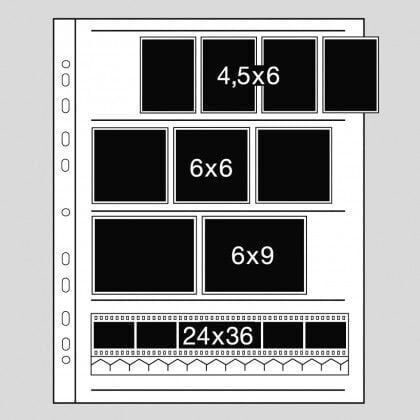 Kaiser Negatif Dosyalama Sayfaları 60mm 4 Şerit (100) acetate (2630)