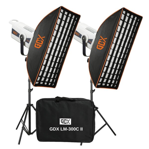 GDX LM-300C II İkili Set Video ve Fotoğraf Sürekli Işık