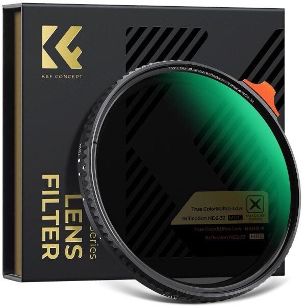K&F Concept 55mm NANO-X ND2-32 (1-5 Stop) True Color Ultra Değişken Filtre