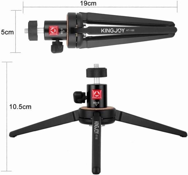 Kingjoy KT-100+BD-0 Masa Üstü Tripod