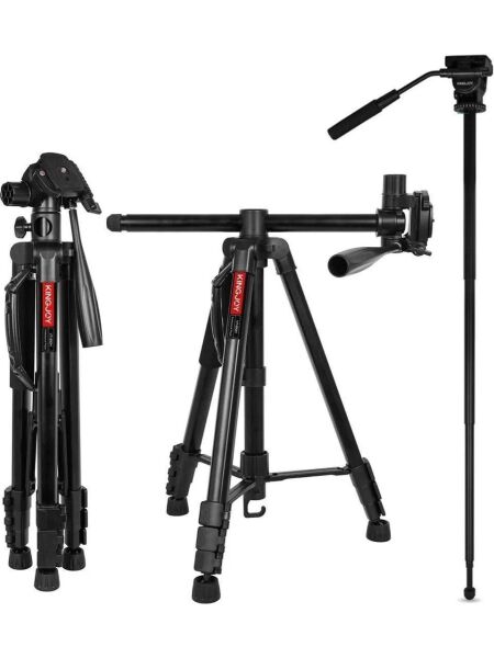 Kingjoy VT-890H Foto&Video Tripod Yatay Olan Orta Boru Özelliği