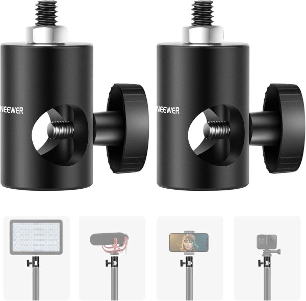 Neewer ST12 Hızlı Adaptör Dönüştürücü - Işık Standı Uç Adaptörü (2'li Paket)