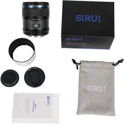 Sirui Sniper 75mm f/1.2 APS-C/S35 Auto-Focus Lens (Z Mount, Siyah)