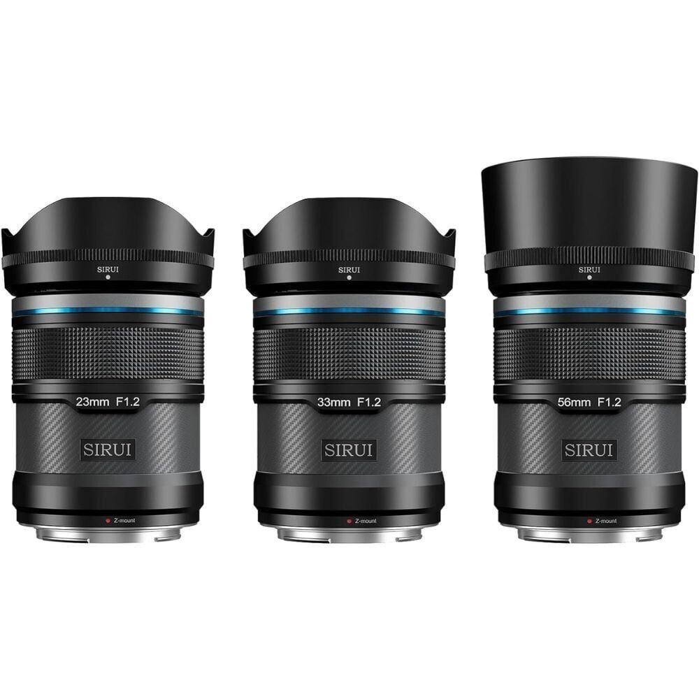Sirui Sniper f/1.2 APS-C Autofocus Fujifilm X Mount 3'lü Lens Kiti (Siyah)