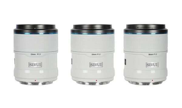 Sirui Sniper 23mm, 33mm & 56mm f/1.2 Lens Kiti (X Mount, Beyaz)