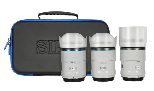 Sirui Sniper 23mm, 33mm & 56mm f/1.2 Lens Kiti (X Mount, Beyaz)